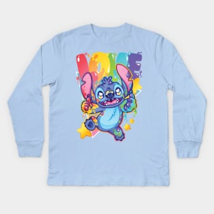 Alien Says Love! Kids Long Sleeve T-Shirt